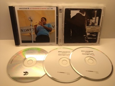John Coltrane 2x live CDs Newport 1966 & Copenhagen 62 avantgarde Jazz 