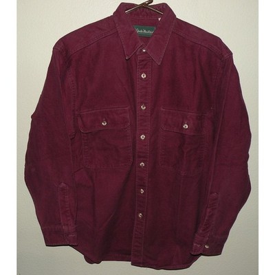 Gander Mountain Men s Large LS Cotton Flannel Button Shirt Maroon