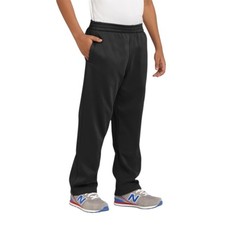Sport-Tek Youth Sport-Wick Fleece Athletic Pant Black NWOT