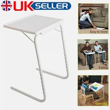 Adjustable Table Desk Portable Folding Table Tv Dinner Laptop Tray Sofa Bed NEW