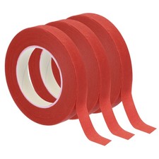 3pcs Floral Tape 1/2" x 30 Yard Flower Wrap Adhesive Tape for Wrapping Red