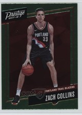 2017-18 Panini Prestige Micro Etch Rookies Bright Green Zach Collins #10 14dq