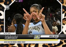 2024 Panini Instant WNBA 155 Sky ANGEL REESE w hand sign JUNGLE Parallel #/10 RC