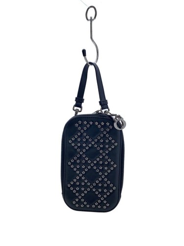 Christian Dior Shoulder Bag LADY TECH HOLDER Leather BLK S0872BNHB-900U Used