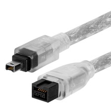 15FT BILINGUAL FireWire 800/Firewire 400 Cable - IEEE 1394 9 Pin to 4 Pin Cable