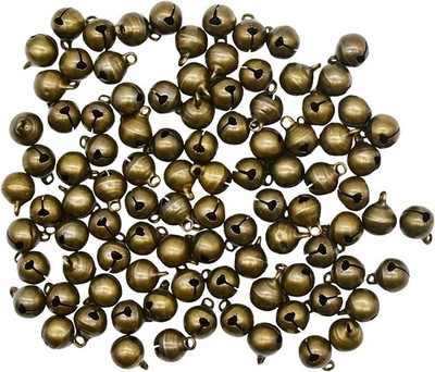 Maydahui 100 PCS Small Jingle Bell 1/2 inches Vintage Bronze mini, bronze