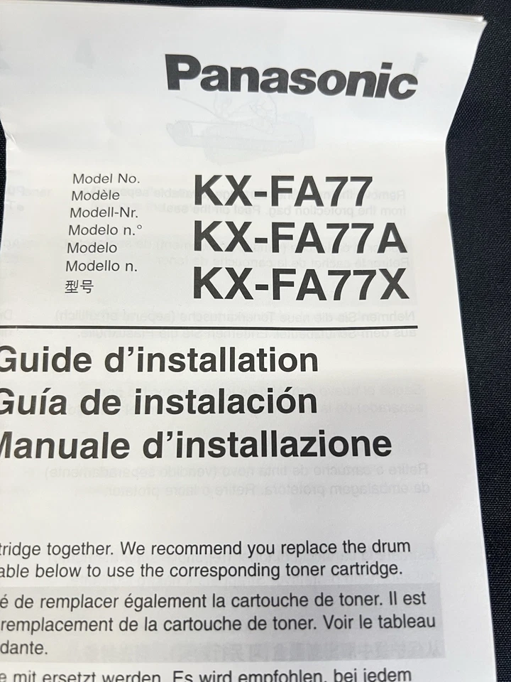 UNIDAD DE TAMBOR PANASONIC KX-FA77 GENUINA Foto 2 de 4