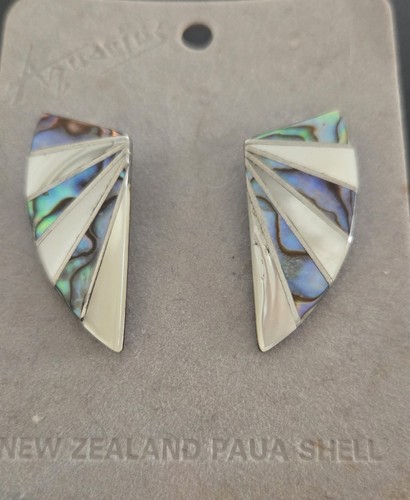 Aquarian New Zealand Paua Shell Earrings