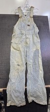 Barn Find Big Smith Vintage Overalls Blue/White Stripe Men's 32x28 Distressed