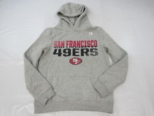 New -Minor Flaw- San Francisco 49ers Youth Size L Large Gray Hoodie