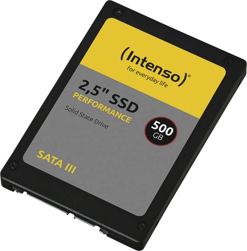 Intenso Festplatte intern 2,5 Zoll SSD 500GB Performance SATA3 6.0 Gbit. B Ware