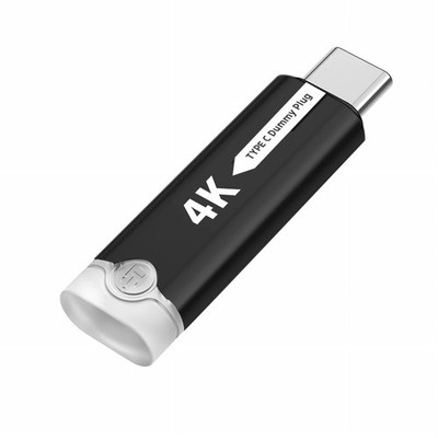 C74 USB-C Virtual Display Dummy Plug Emulator Headless Adapter für PC Mac Linux