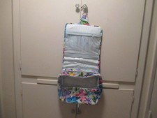 Vera Bradley Hanging Organizer Bag Cosmetics/Toiletry/Makeup Travel NW/OT