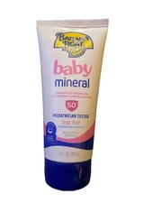 Banana Boat Baby Mineral Sunscreen Lotion SPF 50+ Tear Free 6 oz Exp 10/2026