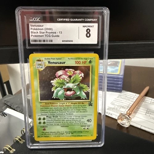 Pokemon TCG 2000 Black Star Promos Holo Venusaur #13 CGC 8 Nintendo Power