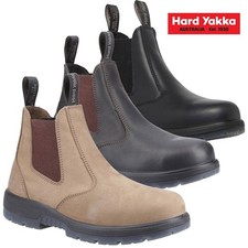 Hard Yakka Outback Dealer Boot Steel Toe Slip Resistant Leather UK Size 2-13