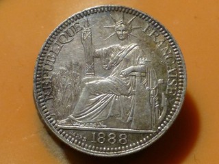 INDOCHINE FRANCAISE 10 CENTS (ARGENT) 1888 A RARE & TRES RARE QUALITE SUP