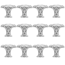  12 Pcs Flower Shape Cabinet Knobs Furniture Handle Small Handlse