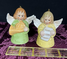 Lot of 2 Goebel Annual - Angel Bell - Christmas Tree Ornaments 1981 1982
