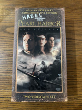 Pearl Harbor VHS, 2001, 2-Tape Set, Pan Scan 60th Anniversary Commemorative...