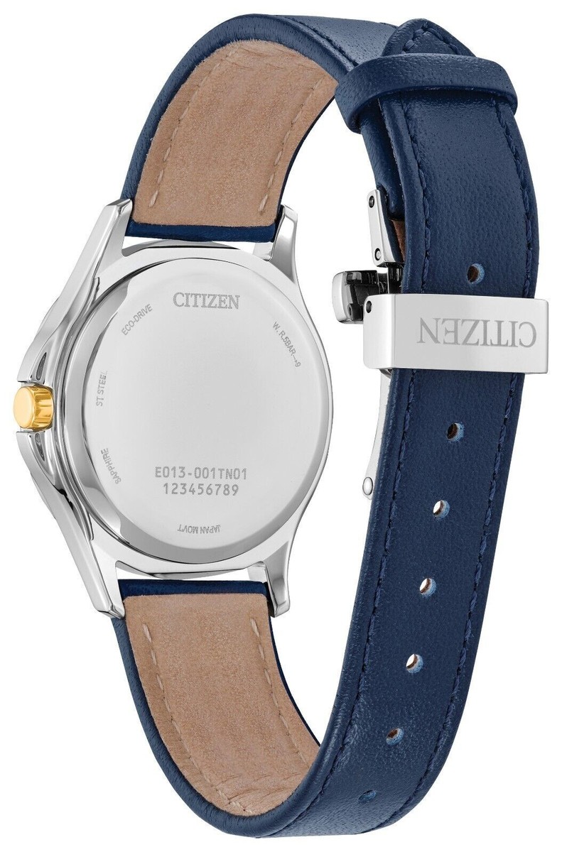 Citizen Eco-Drive EW2644-02A Women's Silver Dial Leather Band Watch