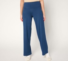 Belle by Kim Gravel Regular Athletic Jersey Wide Leg Pant Indigo XS New