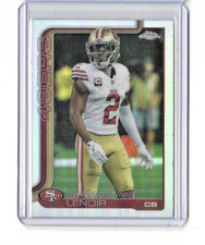 2025 Topps Chrome Deommodore Lenoir Refractor #269 San Francisco 49ers