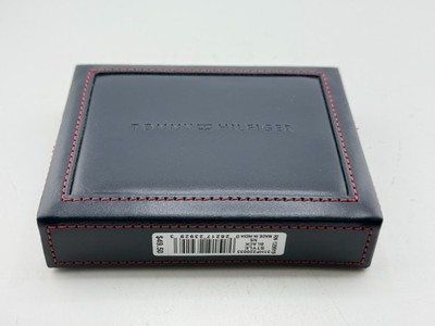TOMMY HILFIGER 129919 Genuine Trifold Leather Wallet Valet RFID