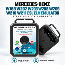 Mercedes W169 W202 W203 W208 W209 W210 W211 W245 ESL ELV Steering Lock Emulator