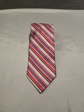 City Of London - Striped Neck Tie 100 Imported Silk Preowned