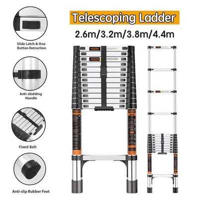 Teleskopleiter Stehleiter Anlegeleiter Mehrzweckleiter Klappliter Stabil 150KG D