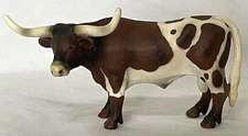 Schleich Cow Texas Longhorn Bull Cow 2002 Farm Animal 13275 Figure Retired Toy