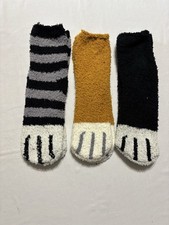 3 Nwot Cat Lovers Socks One Size