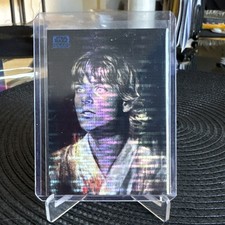 2024 Topps Chrome Star Wars Galaxy Luke Skywalker Blue Sonar Refractor /199
