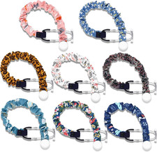 8 Pieces Stethoscope Covers Handmade Scrunchie 8 Styles Cotton Stethoscope Sleev