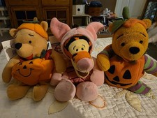 Disney Mini Bean Bag Tigger As Piglet 8" Pumpkin Pooh