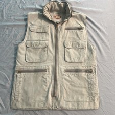 Vintage Banana Republic Fishing Vest Pockets Safari Travel Size XS Beige hunting