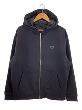 PRADA zip parka L BLK UJL28A S222