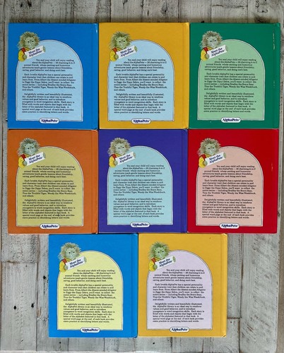 SET OF 26 AlphaPets Grolier Hardcover Picture Books A-Z 90s Alphabet Animals - Picture 7 of 9