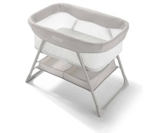 Graco DreamMore Bedside,Portable Bassinet for Newborn Babies to 6 Months, Willow