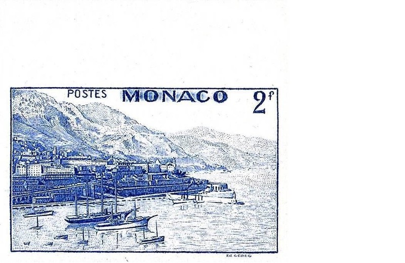 MONACO 1943 PORT non-DENTELE corner YT#257  MNH  SHIPS
