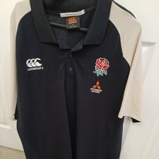 ENGLAND RUGBY UNION POLOSHIRT ERWACHSENE LARGE W Trenholm Harlequins Canterbury