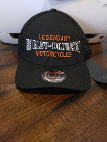 New Era 39THIRTY Harley-Davidson Legendary Motorcycles Baseball Fitted Cap (S/M)