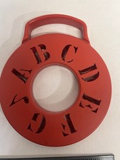 Red Ring Shaped With Alphabet Cut Outs by Latin Percussions Tambourine For Kids