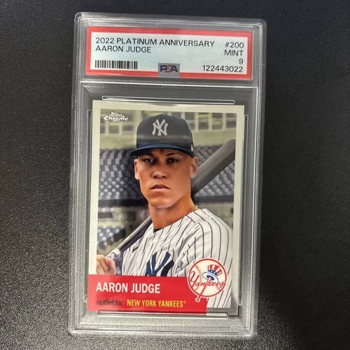 2022 Topps Chrome Aaron Judge #200 PSA 9 MINT Platinum Anniversary