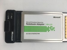 Microsoft r broadband networking 10/100 ethernet notebook adapter 3.3vdc 300ma