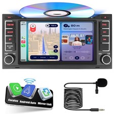 7'' Auto-Stereo-CD-DVD-Player Wireless Carplay Android Auto RDS Radio Für VW T5