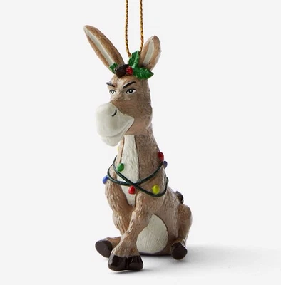 DREAMWORKS NEW SHREK DONKEY RESIN CHRISTMAS DECORATION HANGING ORNAMENT 🎄