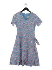 Blueberry London A-Line Midi Dress UK10 in Blue