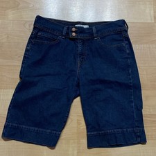 Levis 515 Womens 8 Shorts Stretch Denim Button Flap Back Pockets Red Tab 32x10